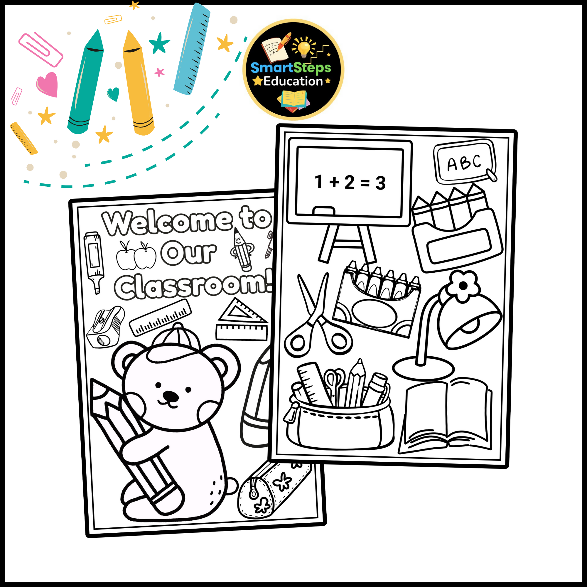 School-Themed Coloring Pages | Back To School Acivities