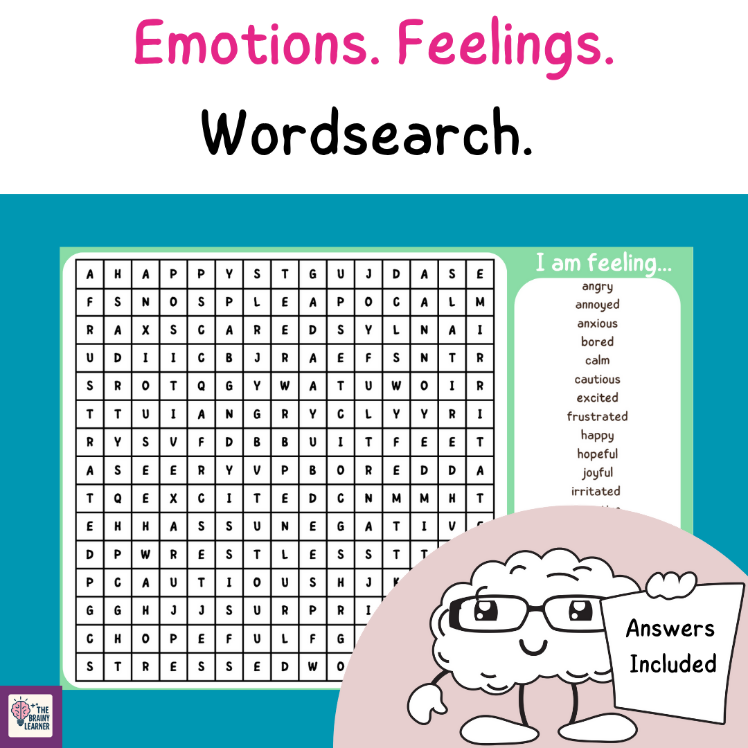 Emotions Wordsearch