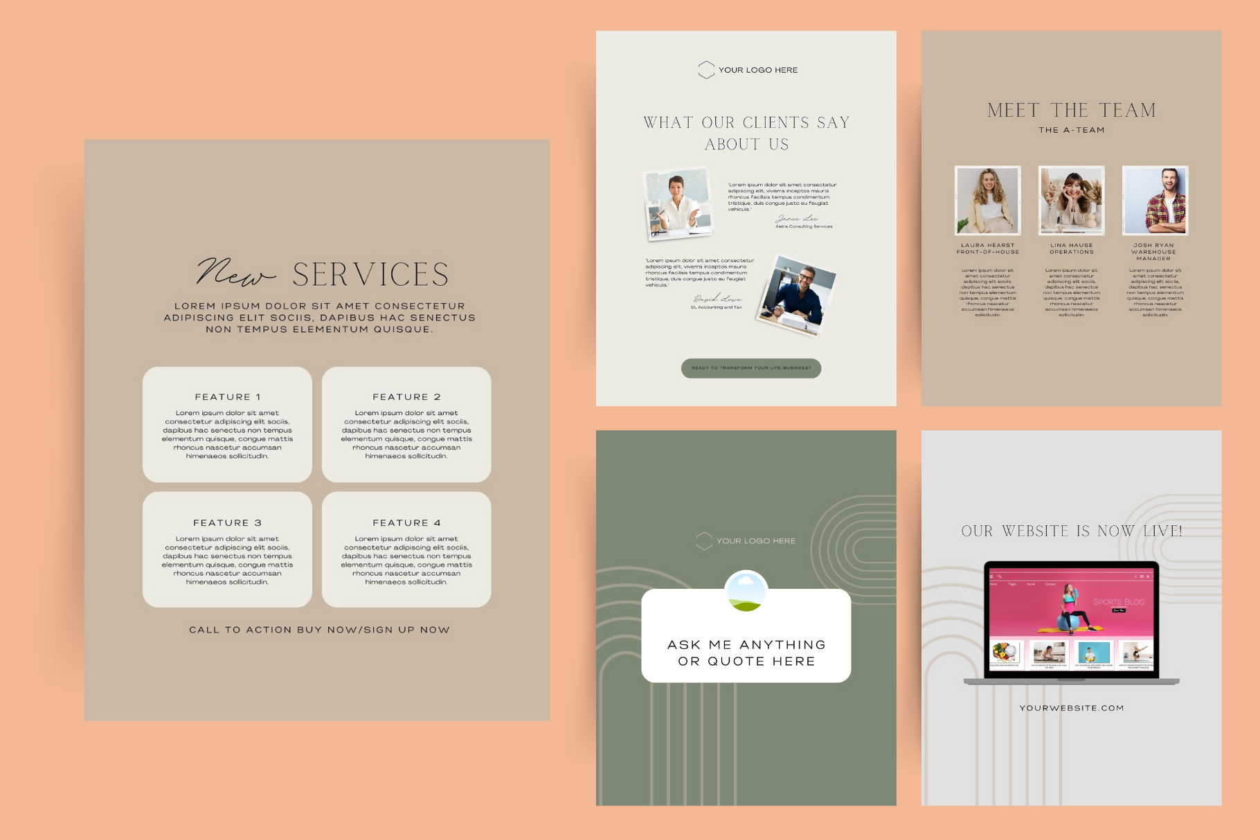 Social Media Template Bundle for Course Creator