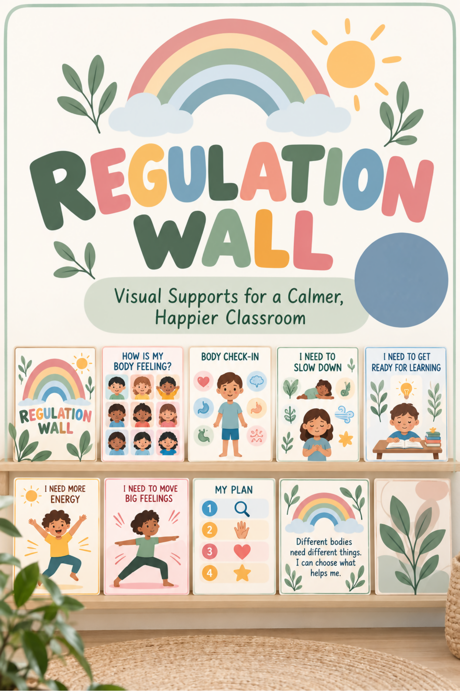 Regulation Wall – Self-Regulation Visual Supports for Primary Classrooms