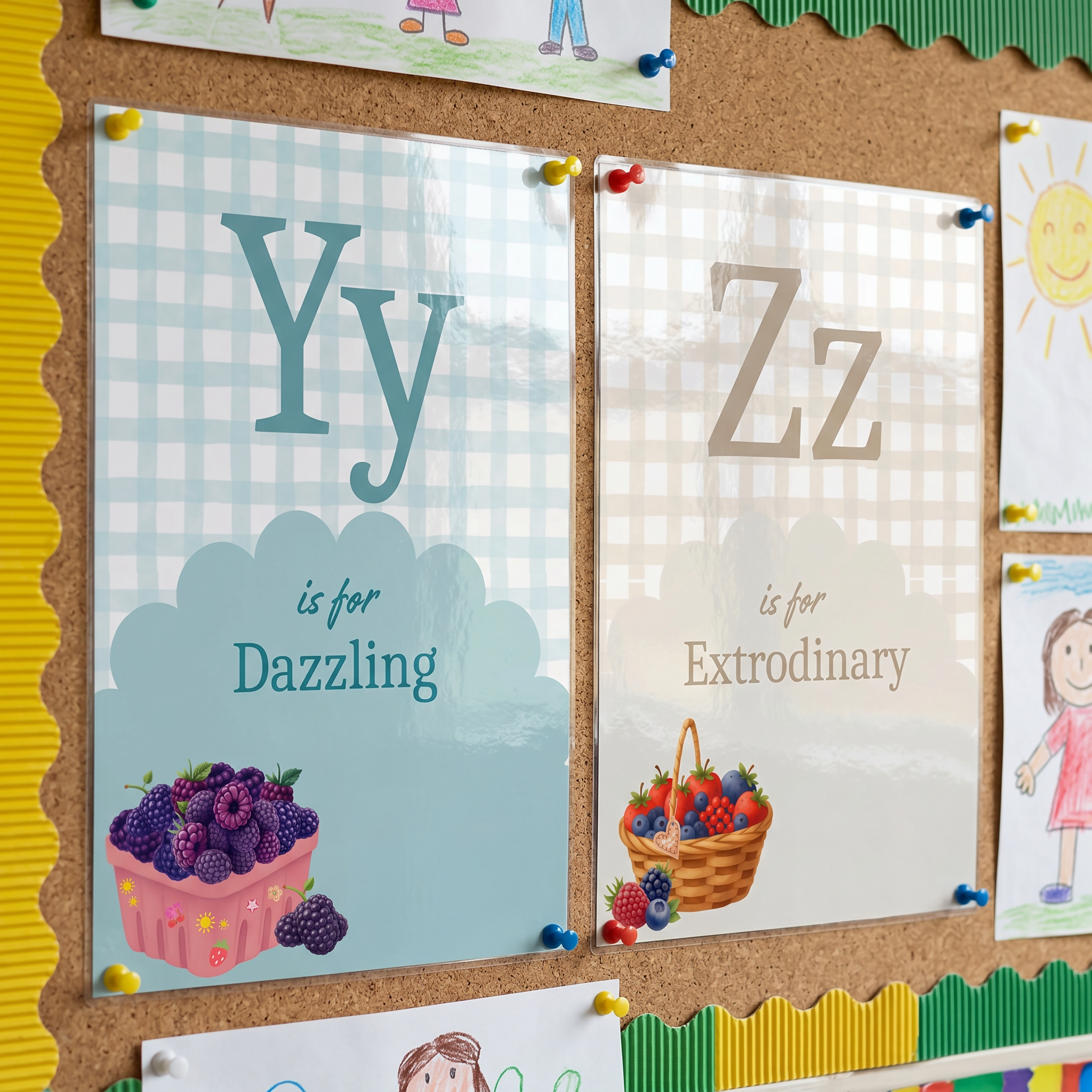 Alphabet Affirmation Posters - Berry Sunday Decor