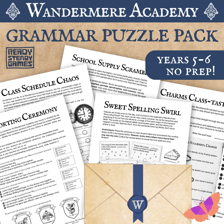 Wandermere Grammar Bundle | 4 Resources, 10 Activities | Years 5-6 English