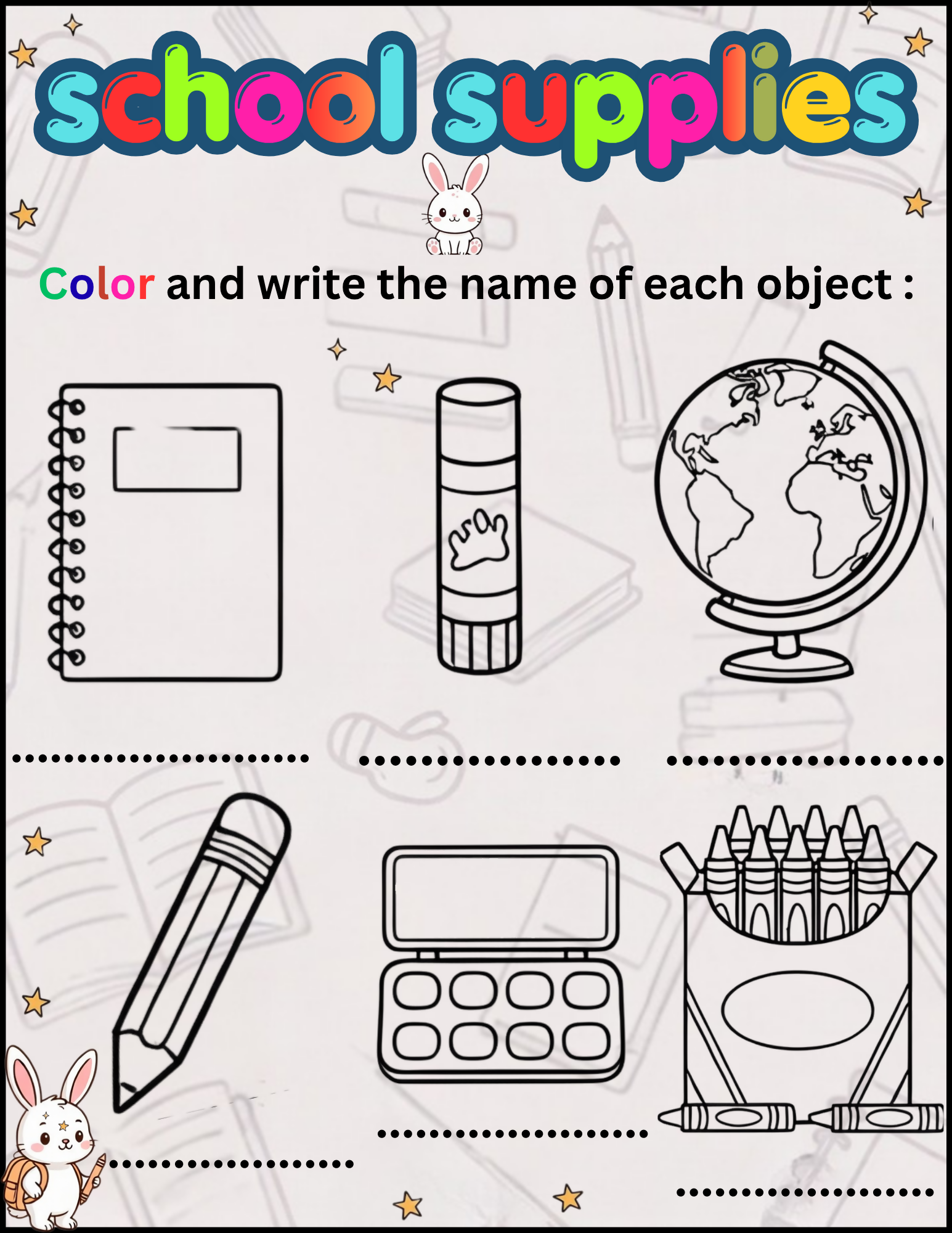 My Return to School Learning Activities & Worksheets | Back to School Fun Activity Pack for Kids