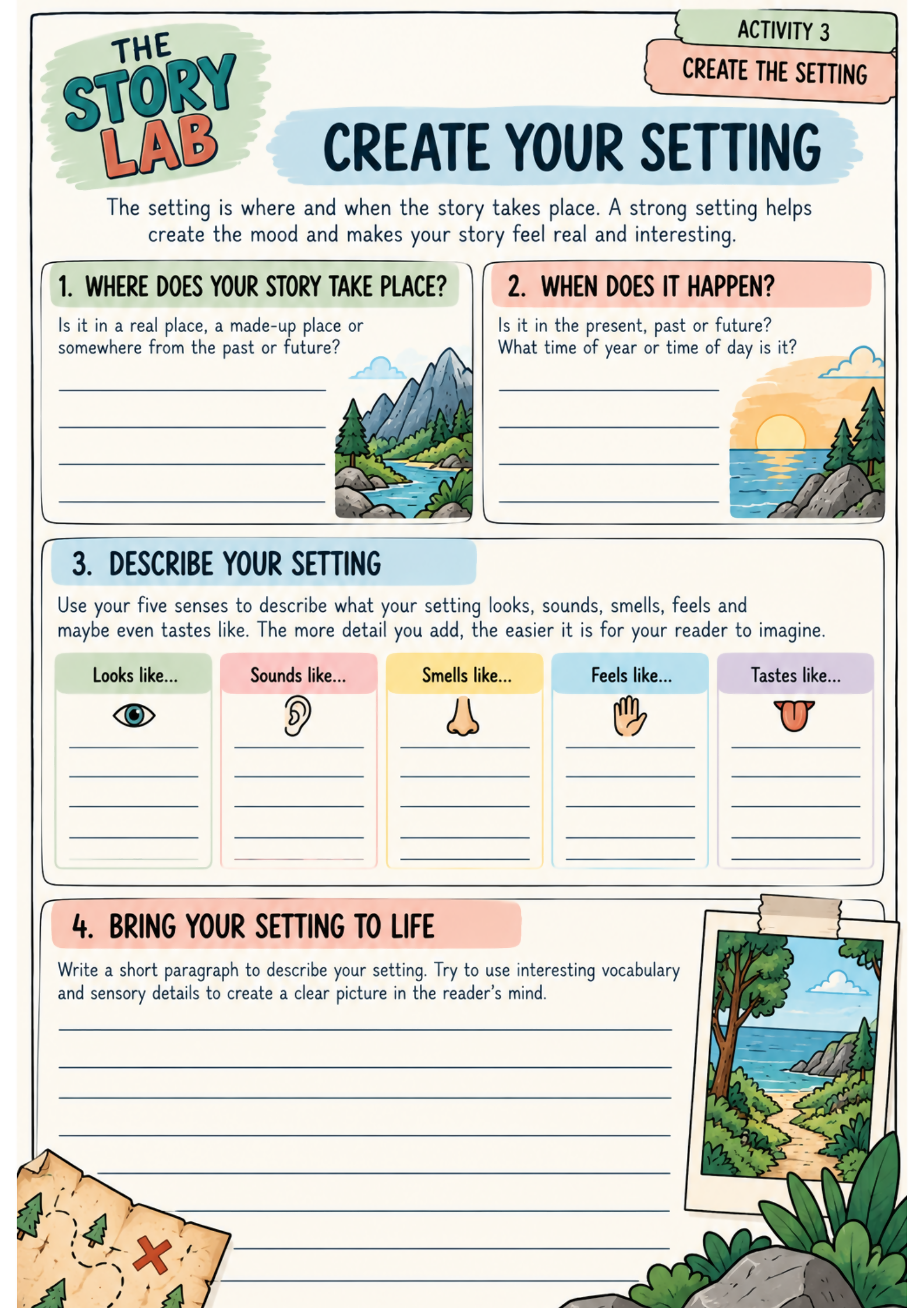 Narrative Writing Activities | Story Builder & Writing Skills | Grades 3–6