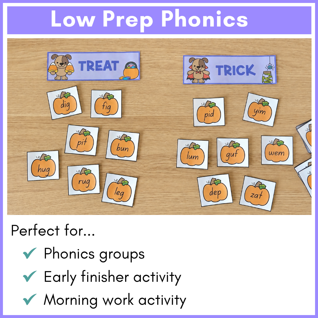 Halloween CVC Words | Phonics Centre
