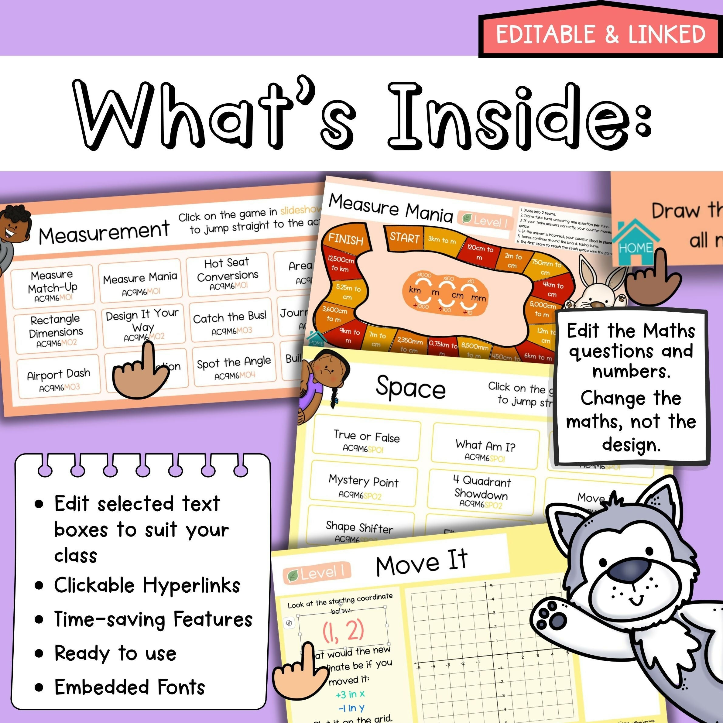 Year 6 Maths Warm Ups I Measurement & Space I Australian Curriculum V9