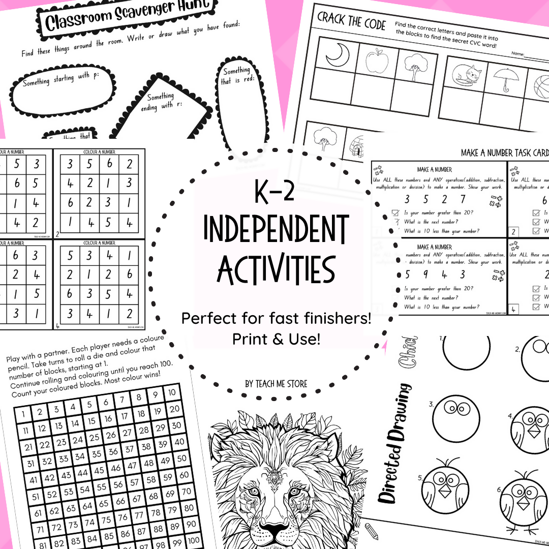 K-2 Independent Activities