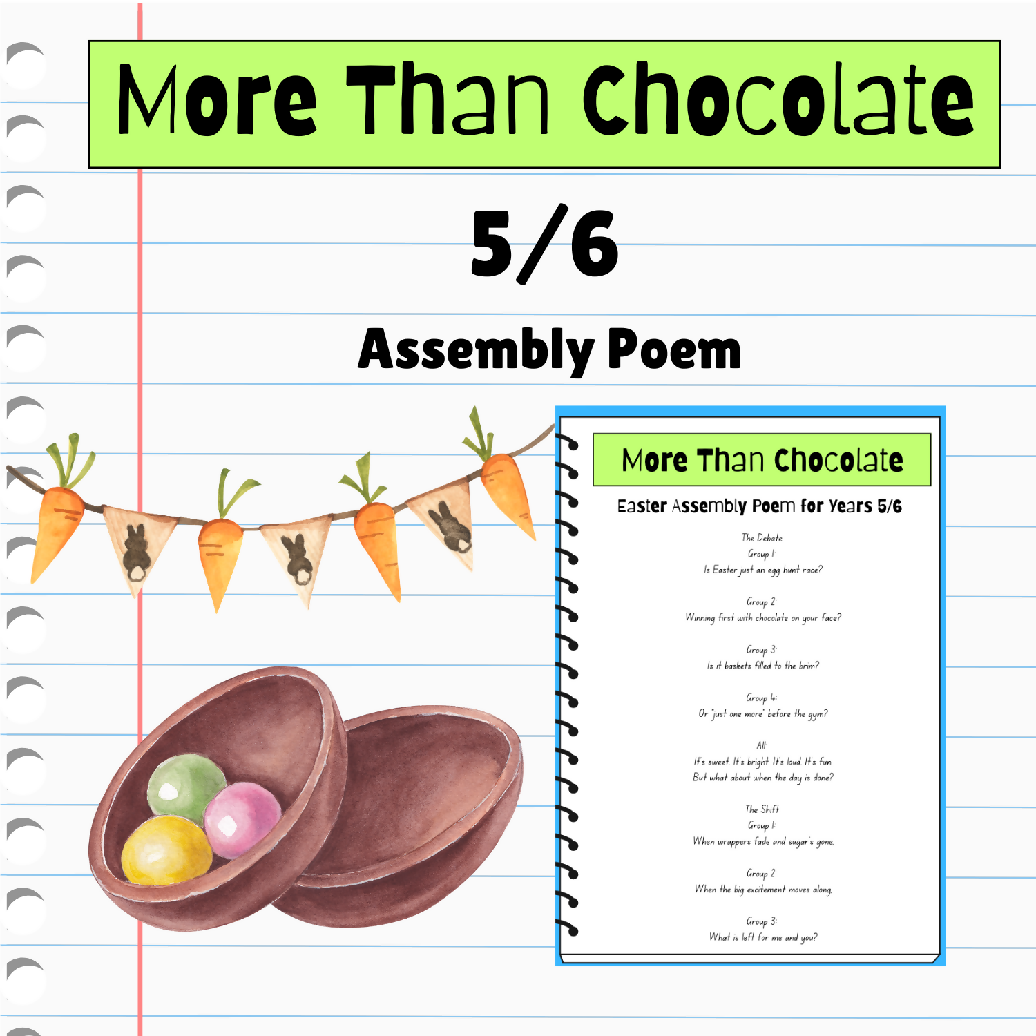 More Than Chocolate - Year 5–6 Easter Assembly Poem & Performance Script