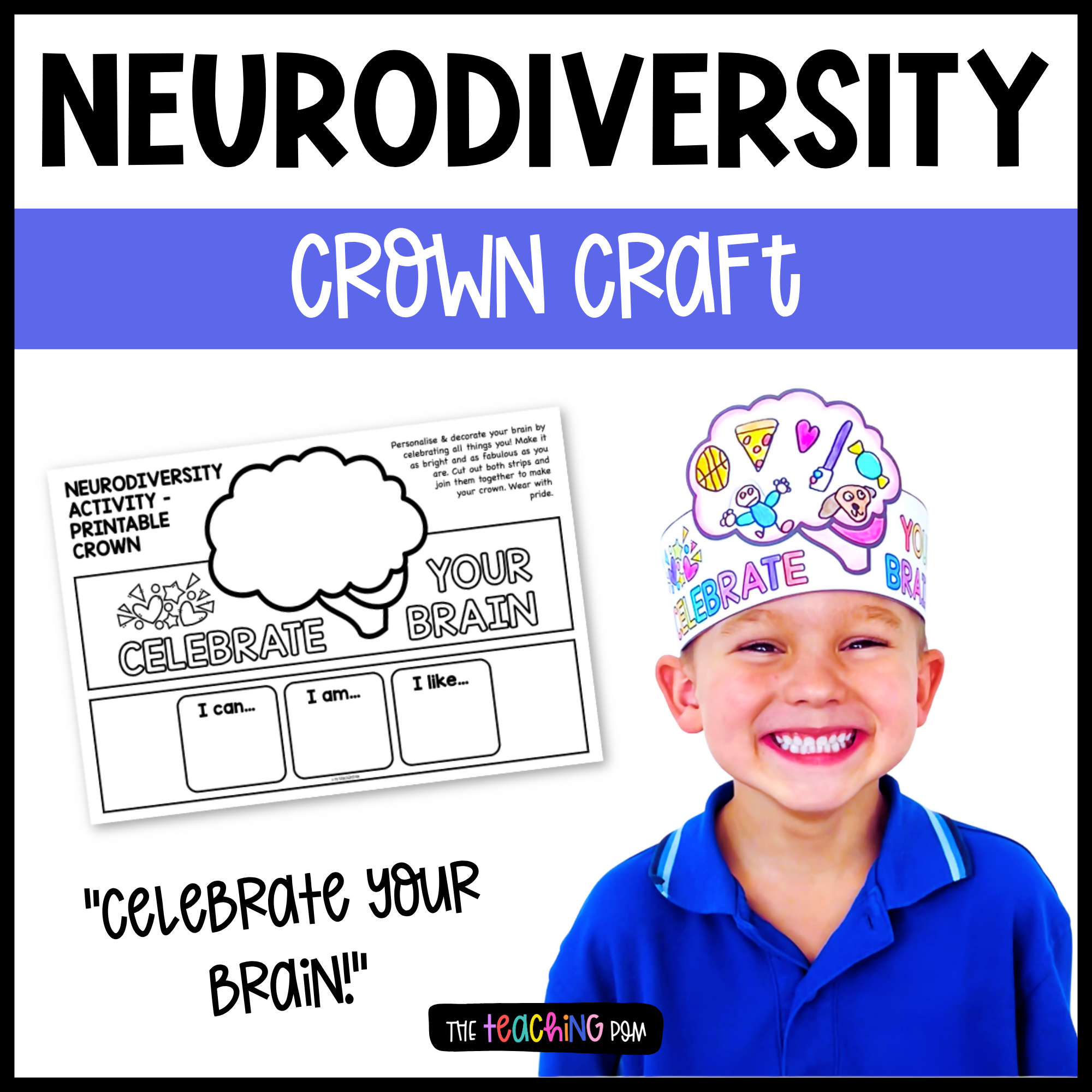 Neurodiversity Week Craft Activity | Celebrate Your Brain Crown