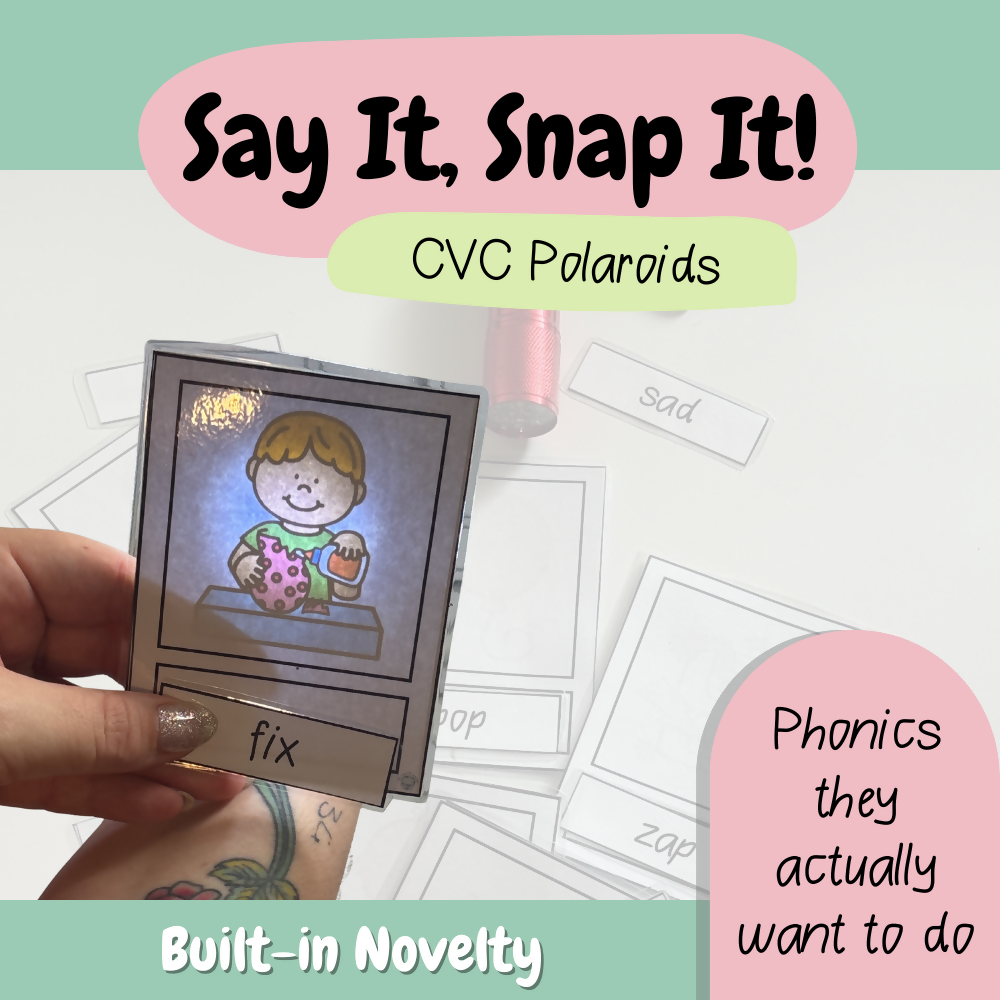 Say It, Snap It | Hands-On Phonics Polaroids | Progression-Aligned Decoding
