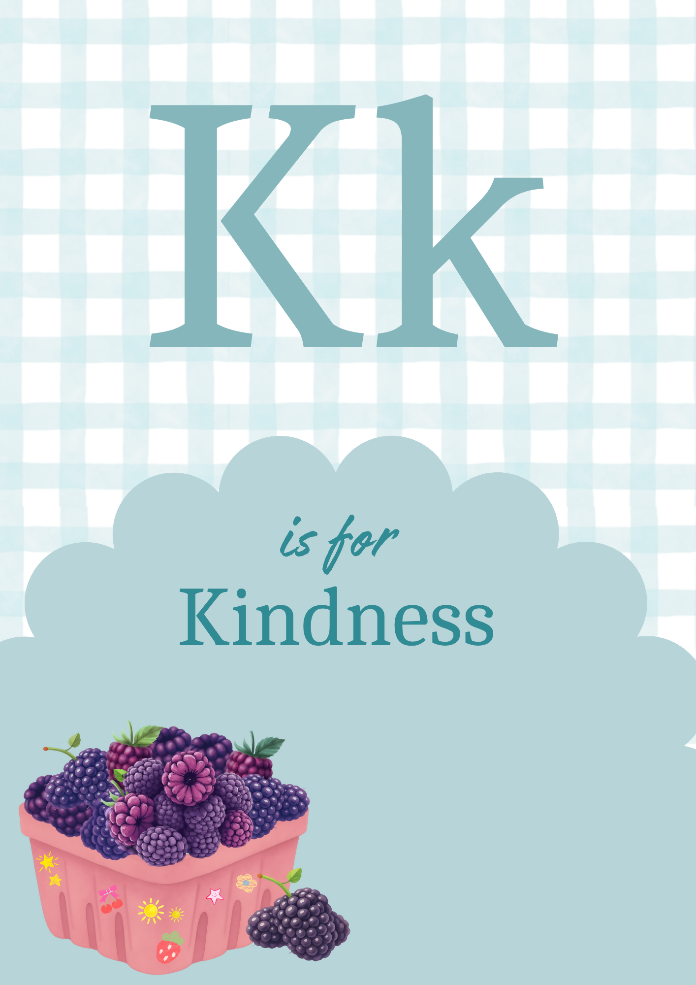 Alphabet Affirmation Posters - Berry Sunday Decor