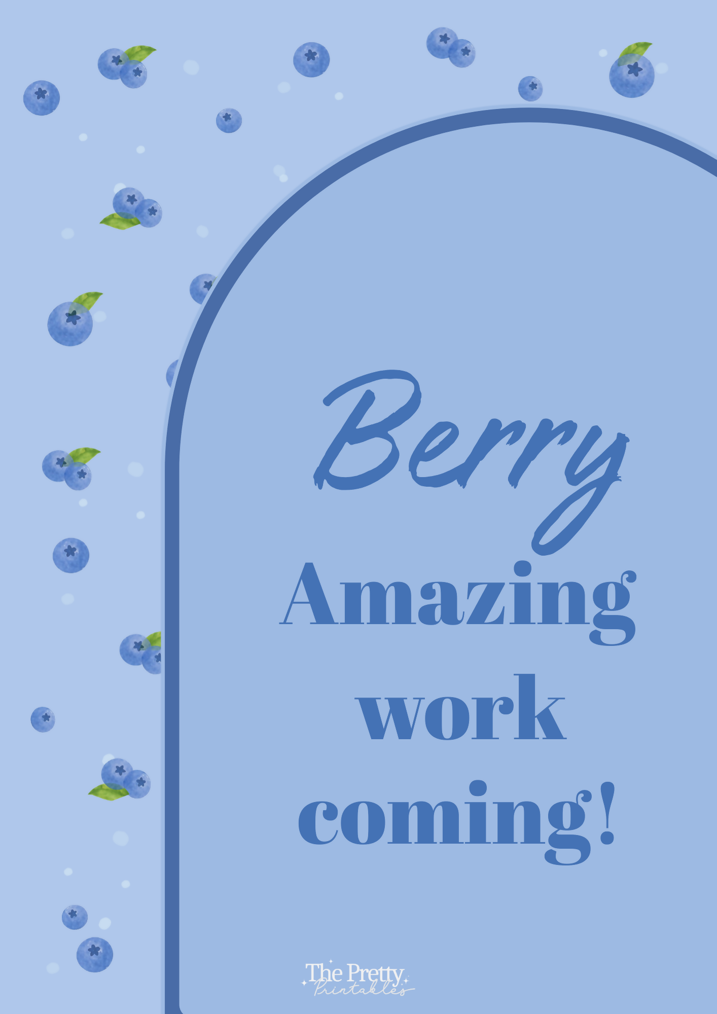 Wow Work Classroom Posters - Berry Sunday