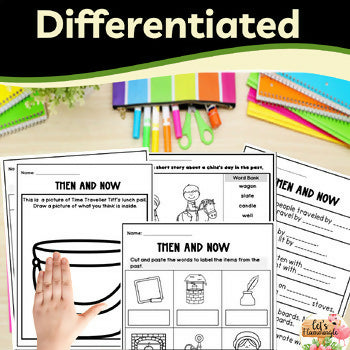 Then and Now Worksheets Life Long Ago and Today Social Studies Activities