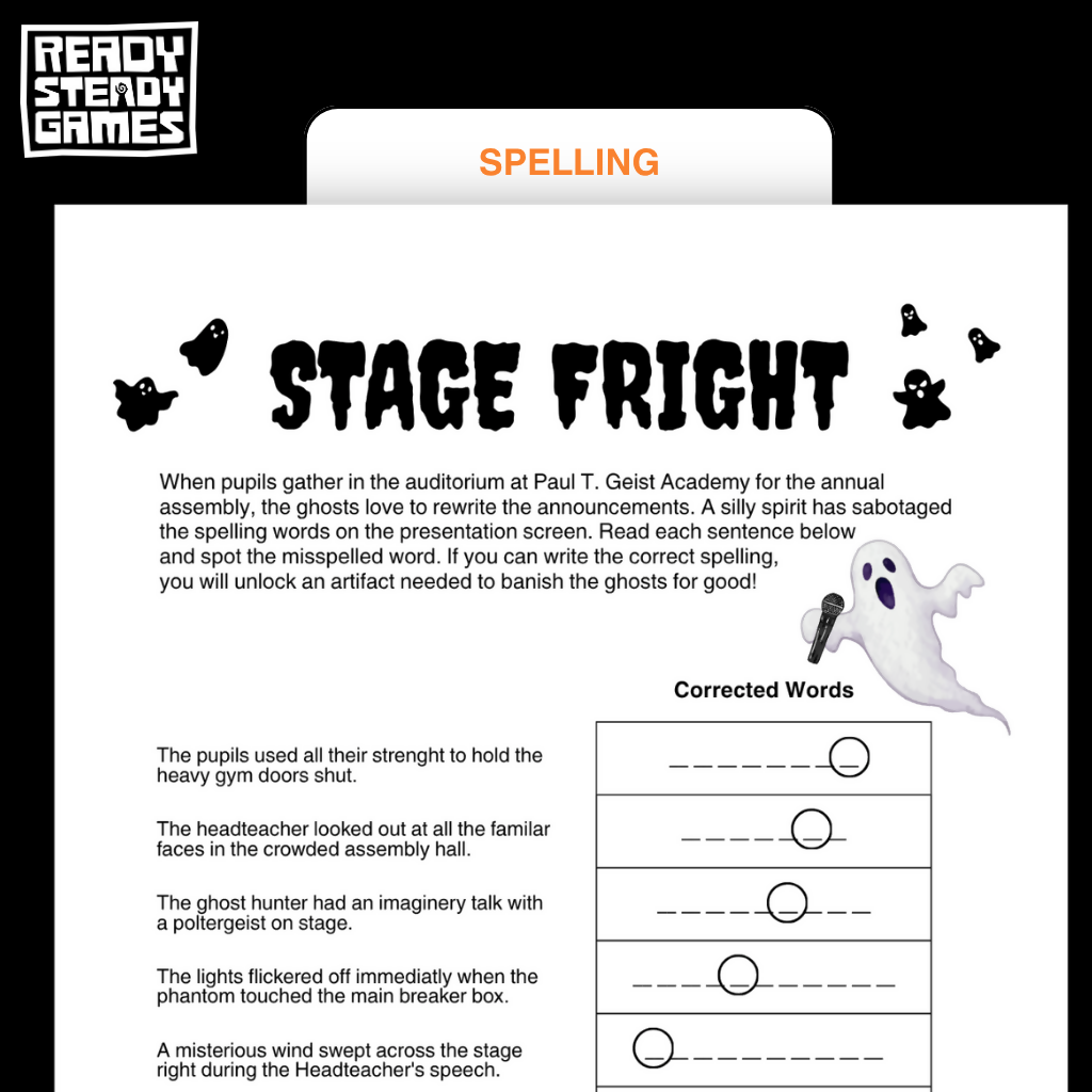 Halloween Grammar Review Puzzle Pack | Crack the Code | Years 5-6
