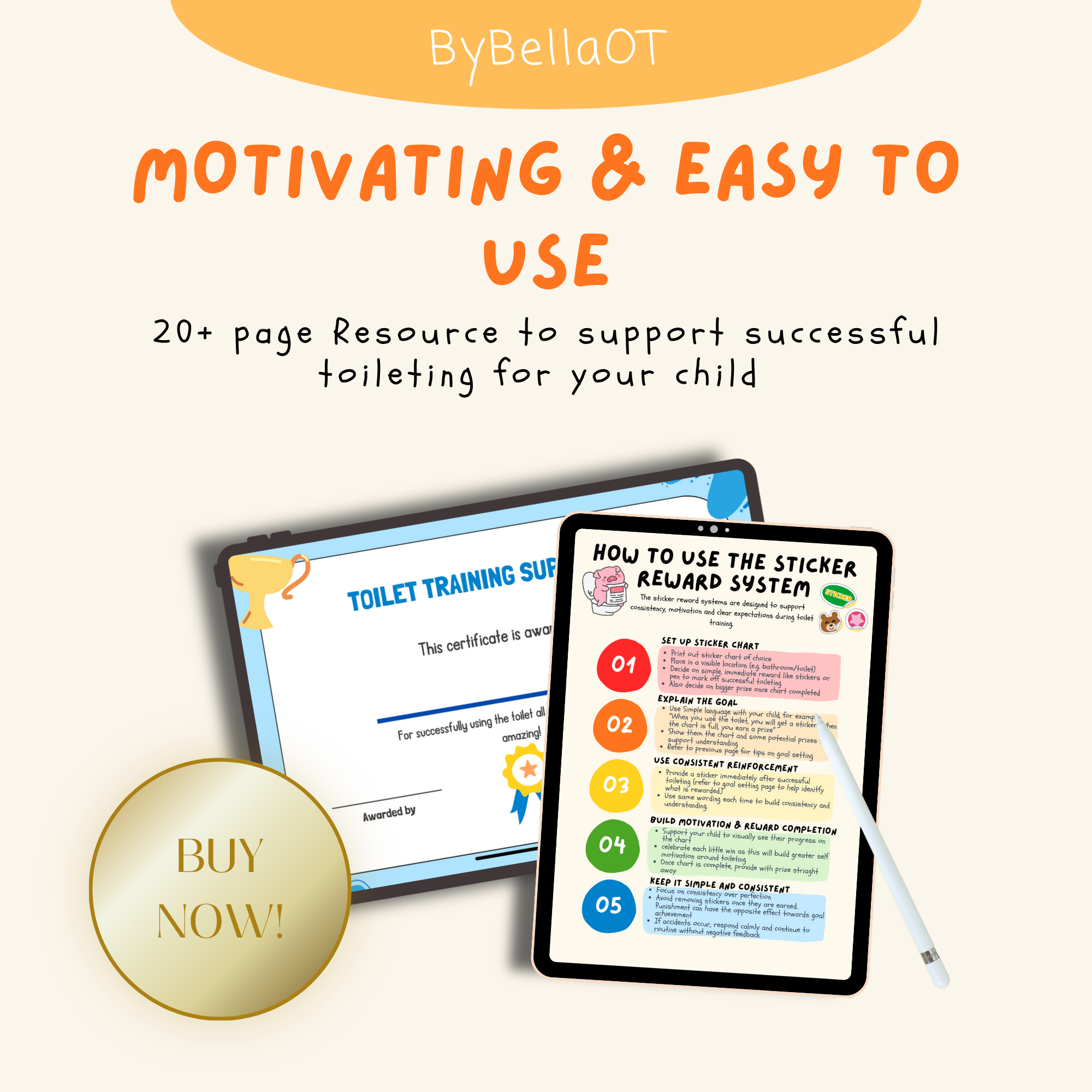 Toilet Training Visual Supports Bundle | Reward Charts, Cue Cards, Progress Tracker