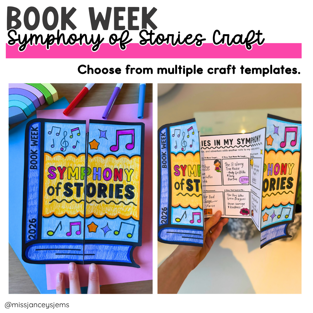 Children's Book Week 2026 Activities CBCA Book Week Theme 'A Symphony of Stories' Craft