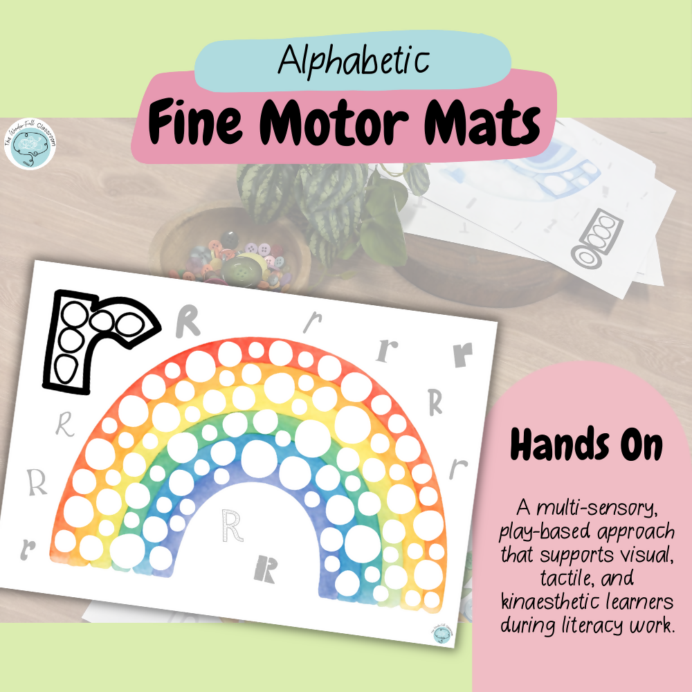 Alphabet Loose Parts Mats | Fine Motor & Phonemic Awareness