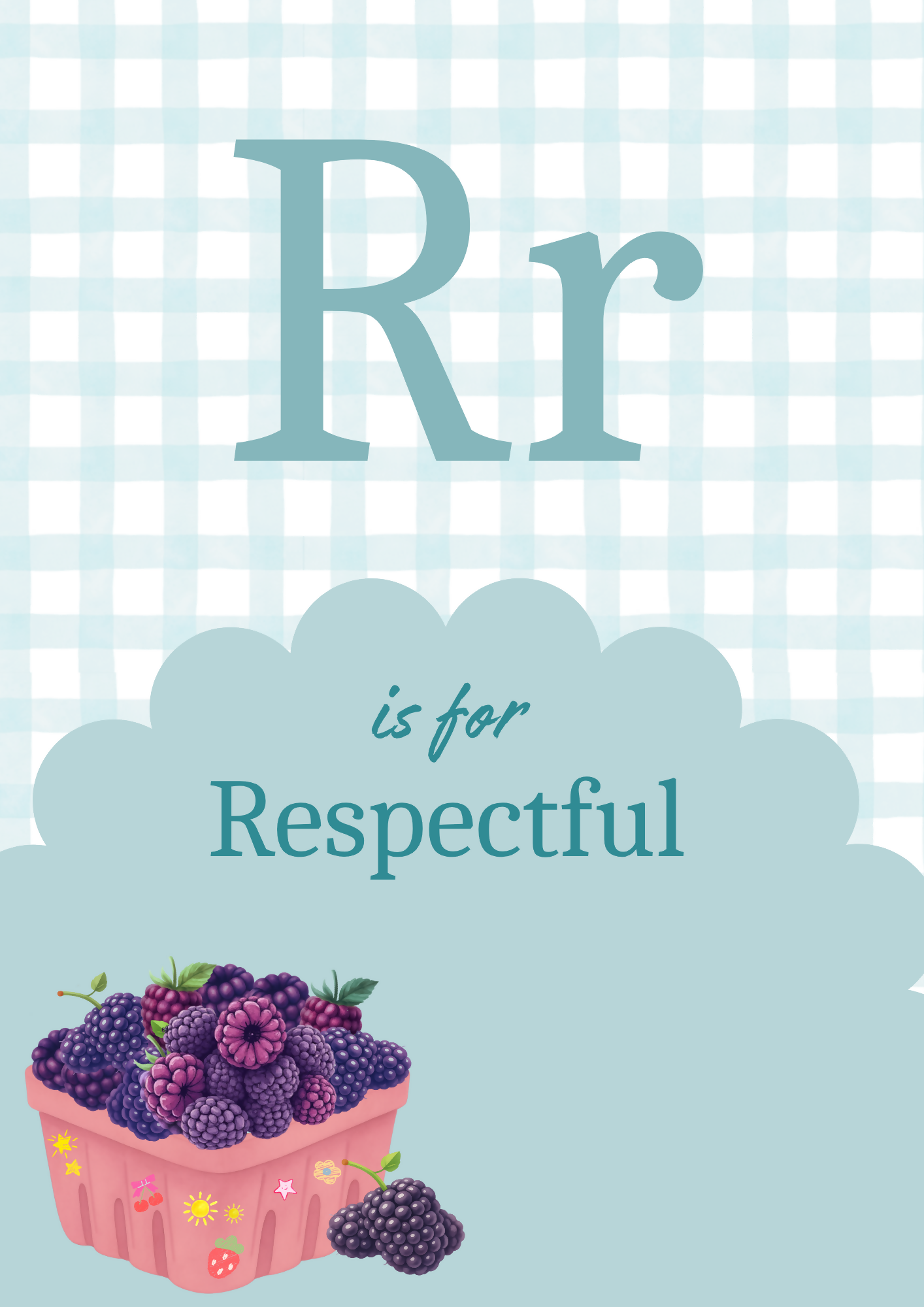 Alphabet Affirmation Posters - Berry Sunday Decor