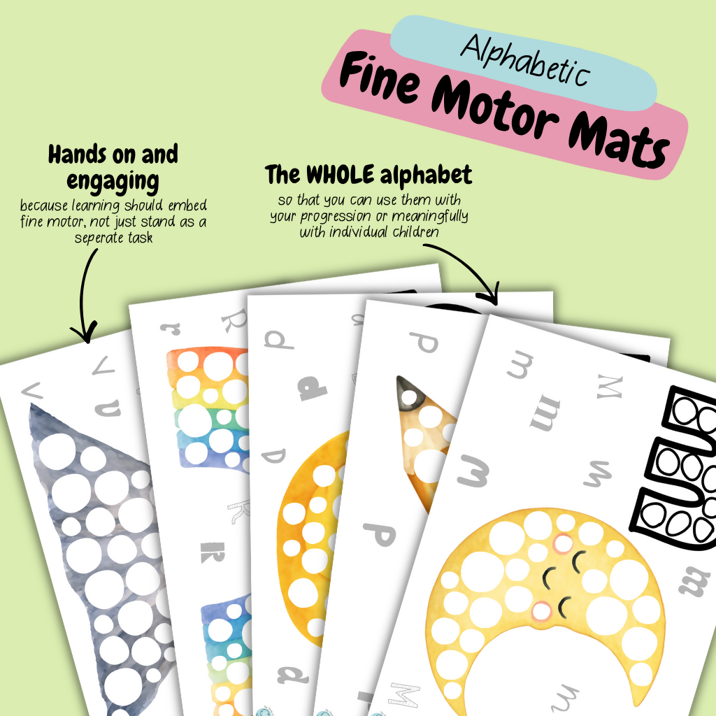 Alphabet Loose Parts Mats | Fine Motor & Phonemic Awareness