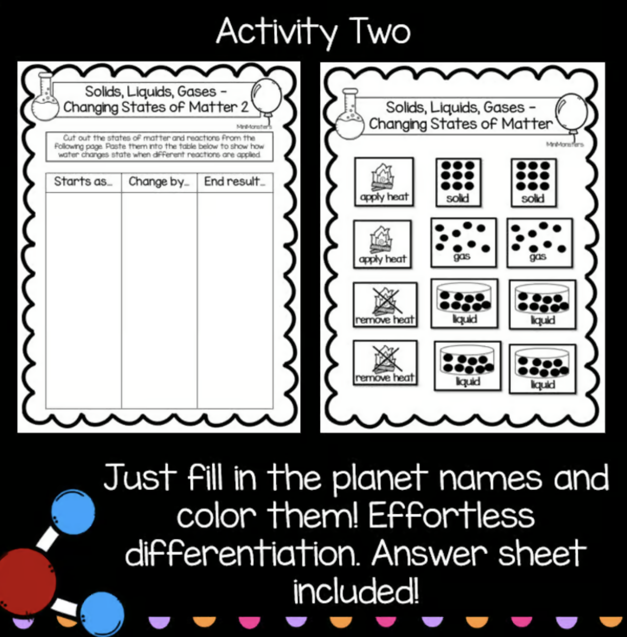 Changing States of Matter | Science Worksheets | Year 3, 4 and 5 | Australian Curriculum