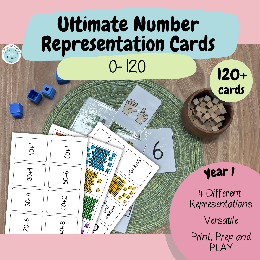 Number Sense Maths Games 0–120 | Year 1 | Print & Play Cards