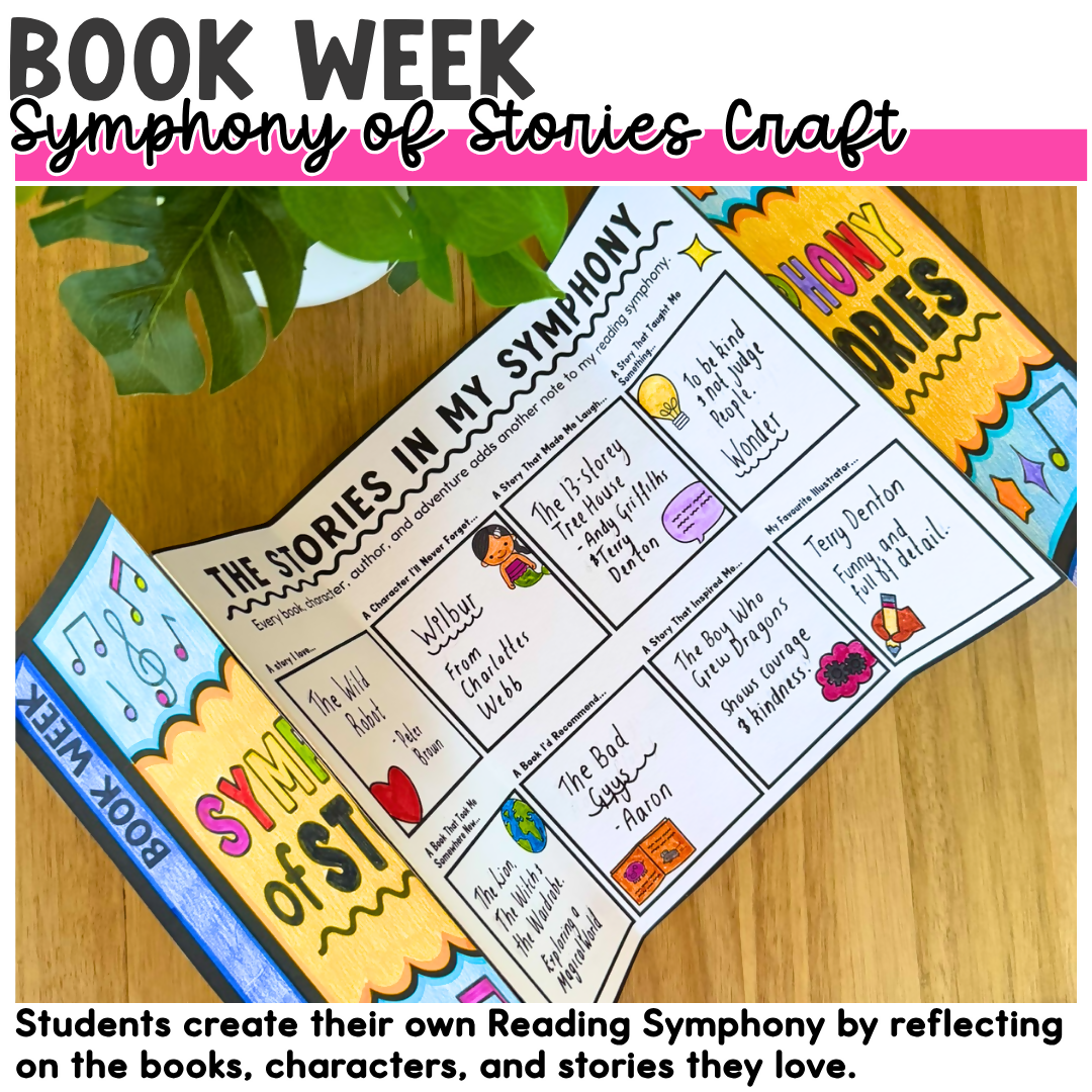 Children's Book Week 2026 Activities CBCA Book Week Theme 'A Symphony of Stories' Craft