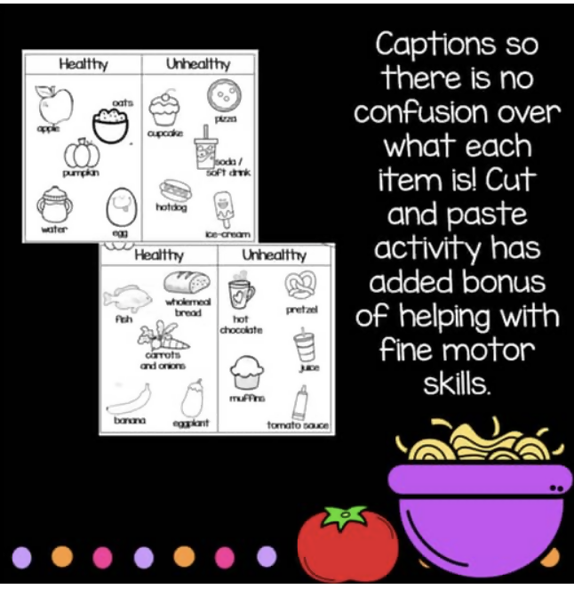 Health Sorting Worksheets | Foundation, Prep and Year 1