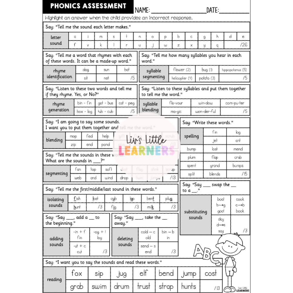 Phonics Foundation Screen