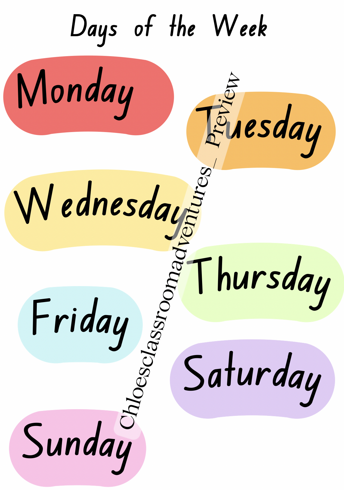 Days, Months & Seasons Poster Bundle