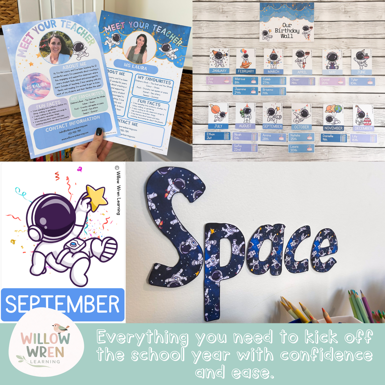 Galaxy Dreams Back to School Bundle I Space Pack Decor