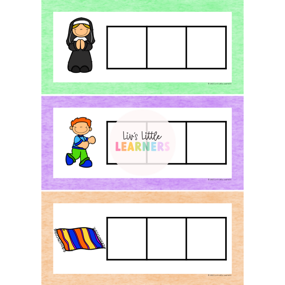 CVC Spelling Task Cards