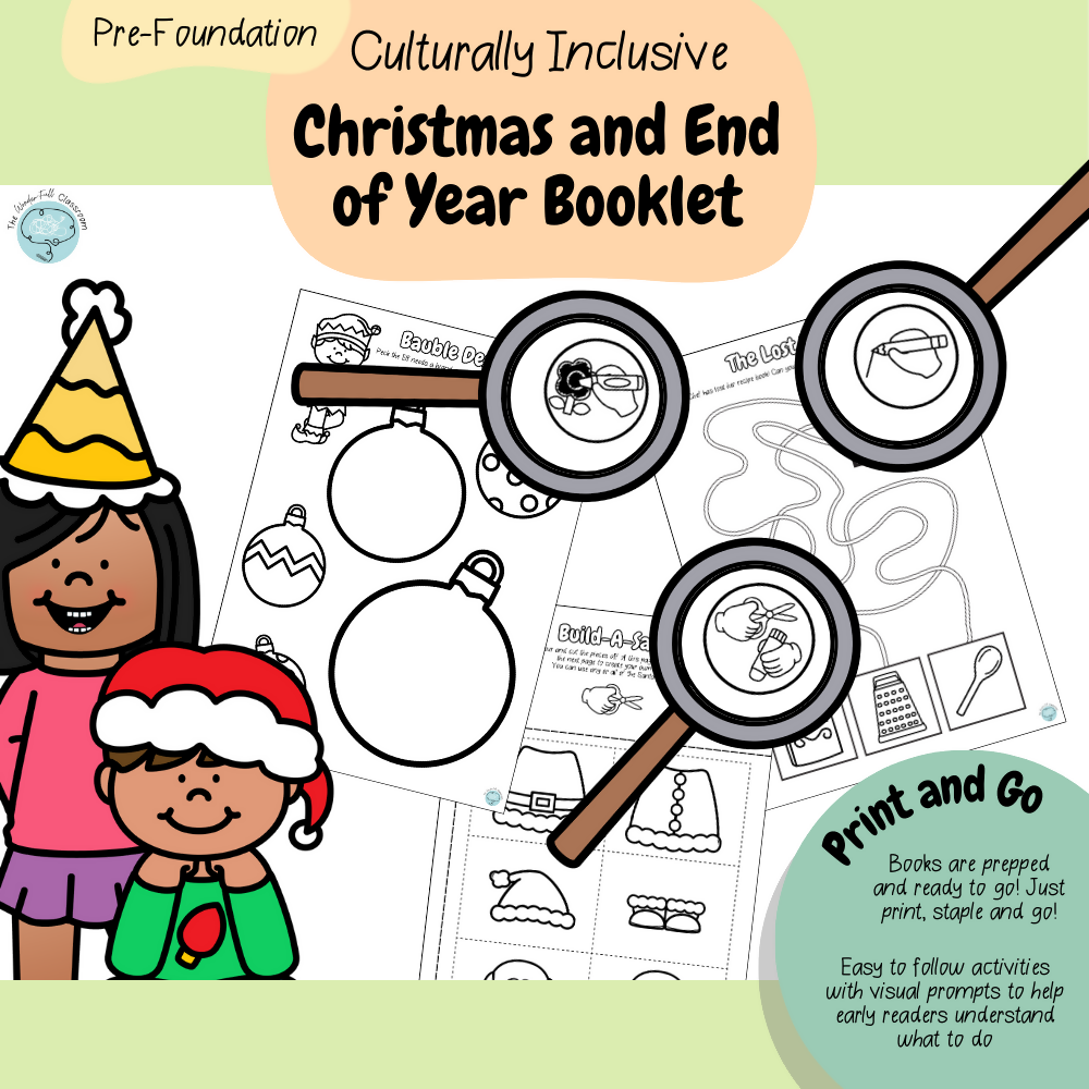 FREEBIE | Pre-Foundation - Culturally Inclusive Christmas and End of Year Booklet