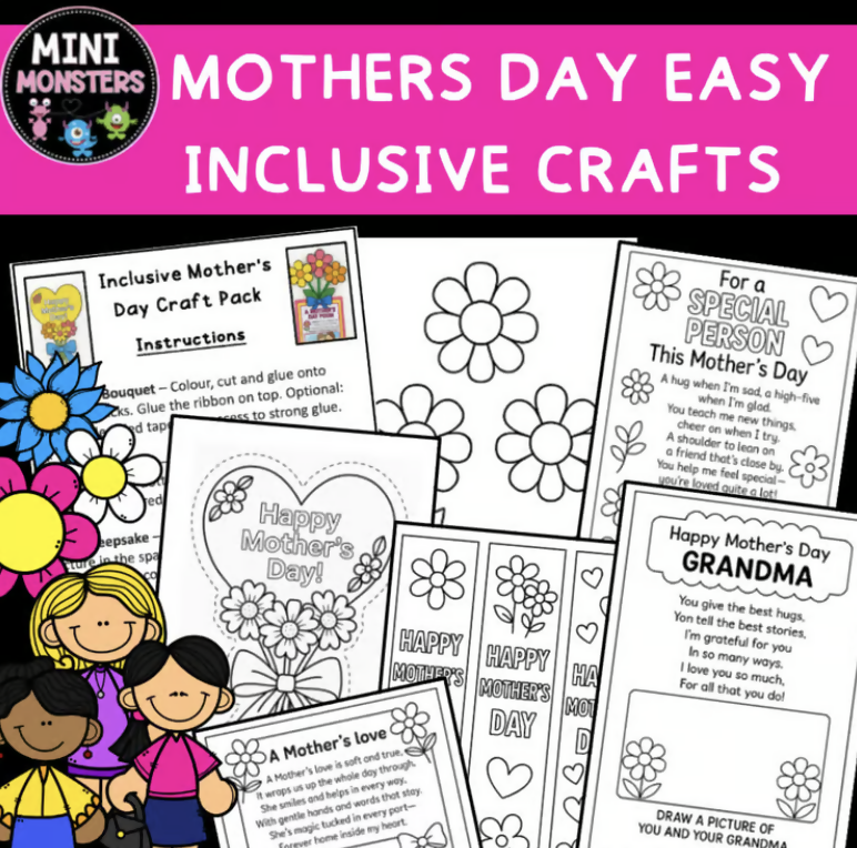 Mother’s Day Art Activities | Inclusive Variety of Crafts | Primary School
