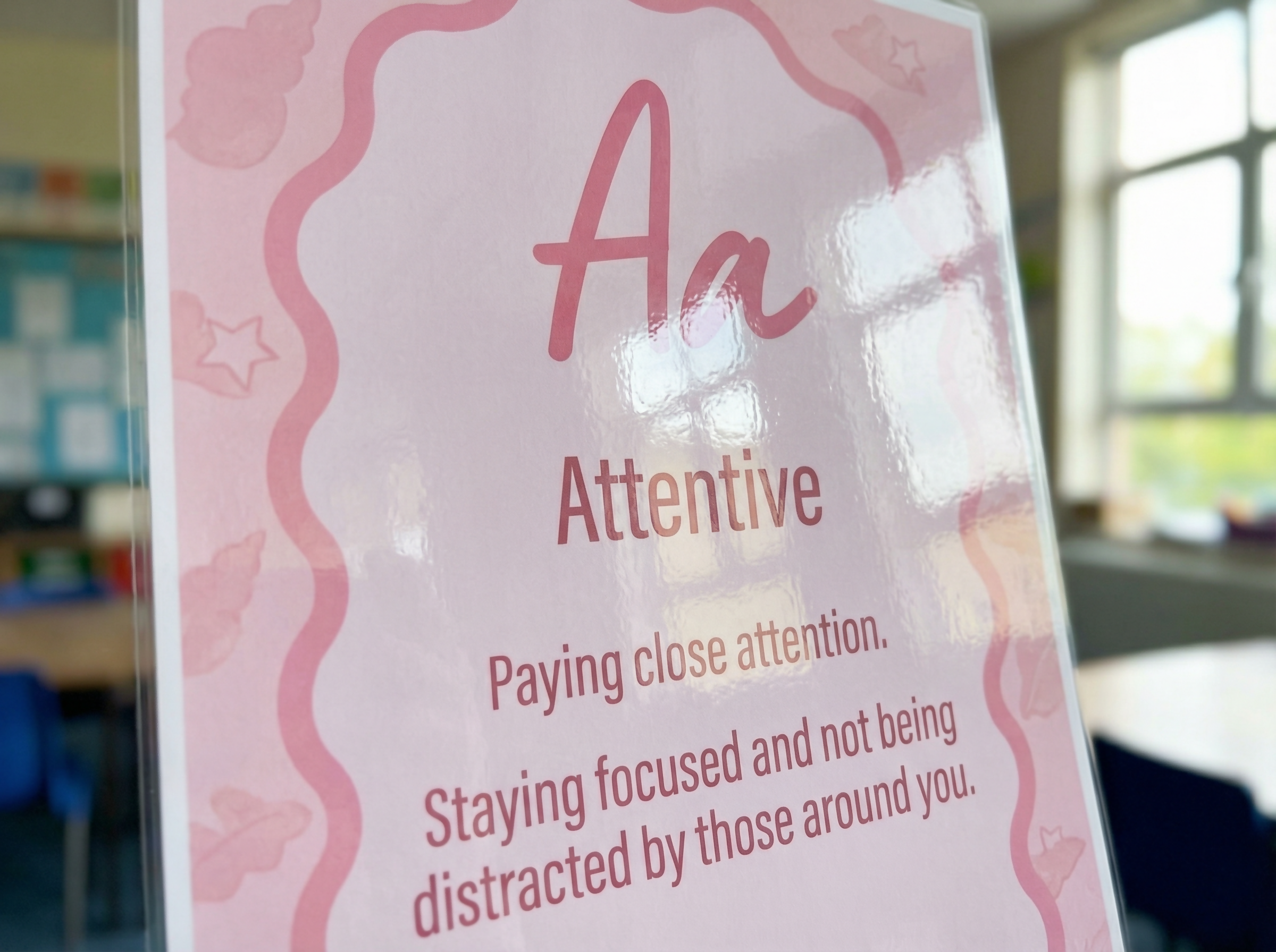 Alphabet Affirmation Posters "I am" - Sweet Tides Pastel Ocean Decor