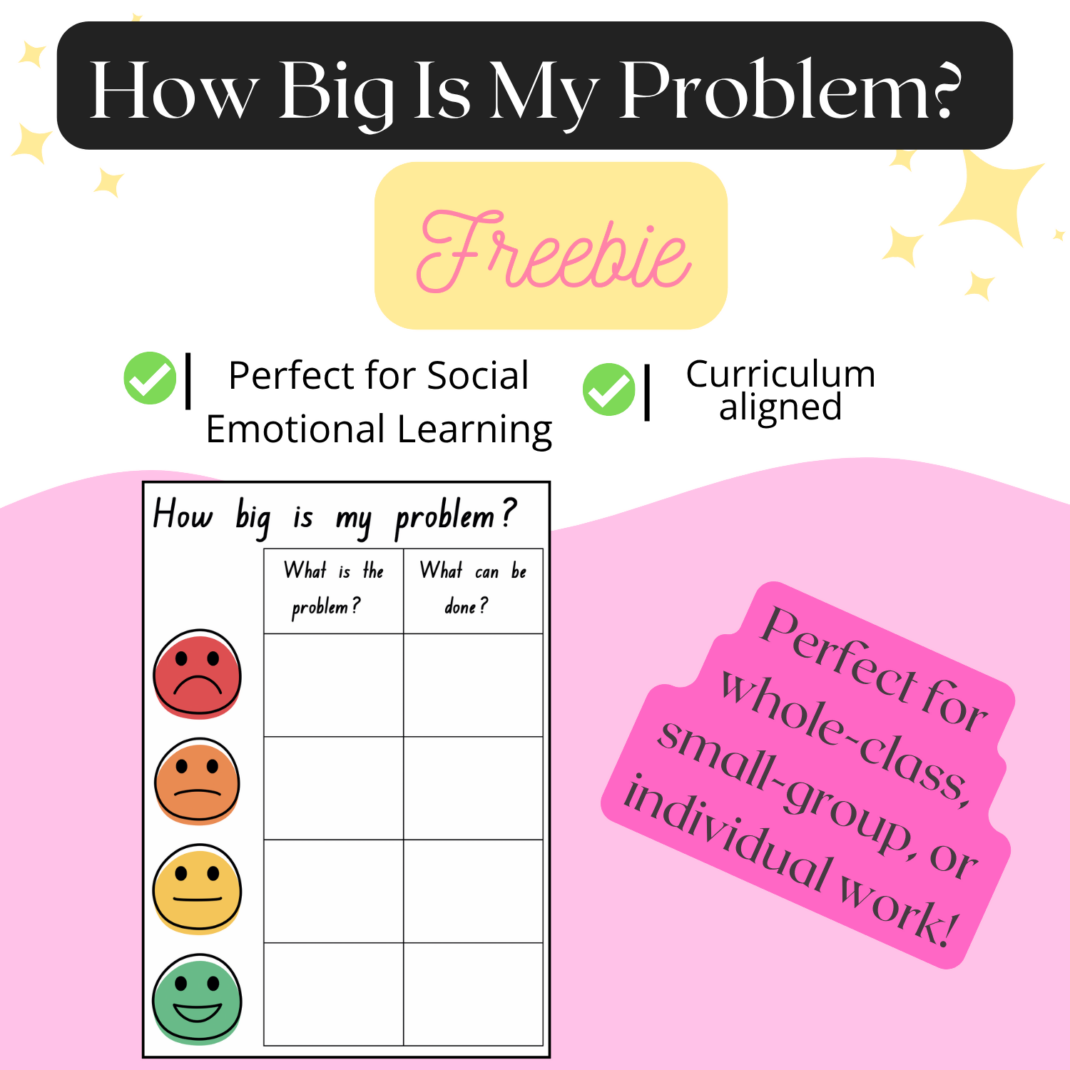 How Big Is My Problem? — Free Social-Emotional Learning Resource Suitable for: Foundation – Year 6 | Printable