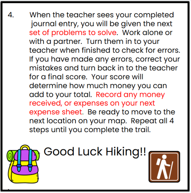 8th Grade Math Review Project PBL- Hike The Pacific Crest Trail - Google Slides and Power Point