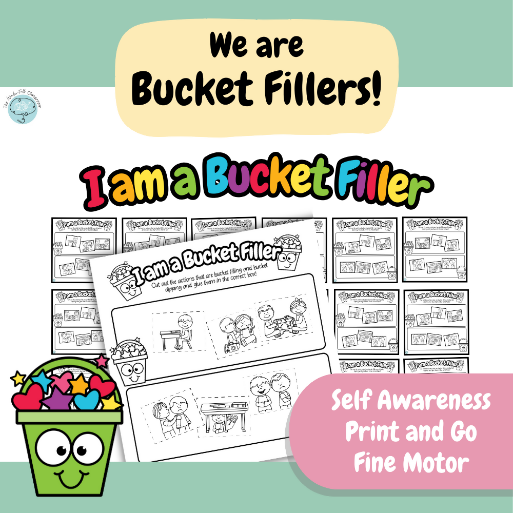 FREEBIE | Teaching Kindness with Bucket Filling | SEL Actiivity & Display
