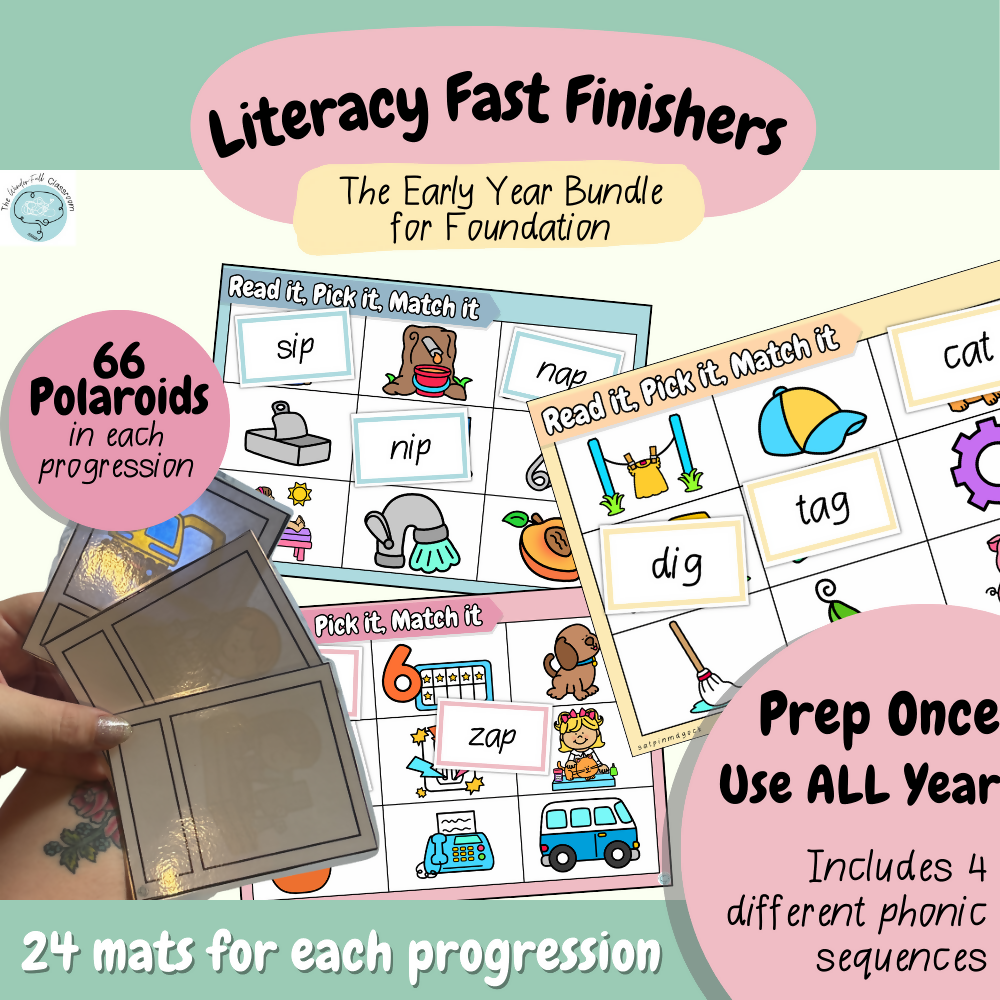 Literacy Finishers | The Early Year Fast Finisher Bundle for Foundation
