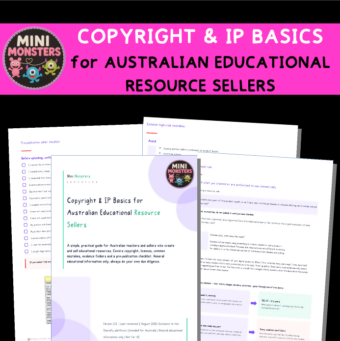 Copyright and IP Guide for Australian Teacher Sellers Licensing Checklist Educational Resources Seller Toolkit