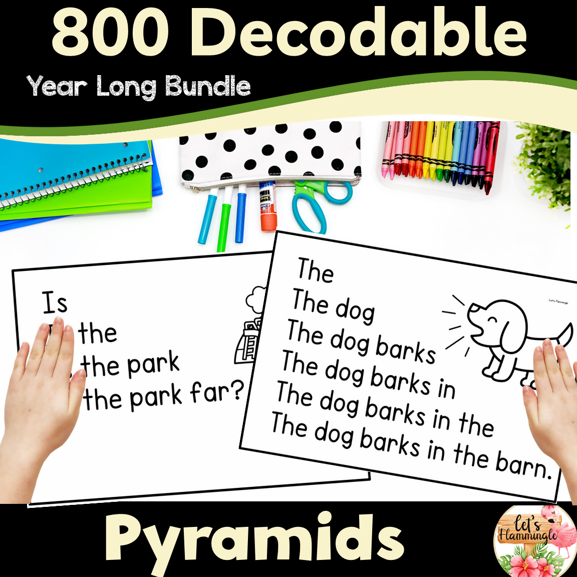 Bundle 800 Decodable Sentences Reading Fluency Pyramids |Phonics ladders