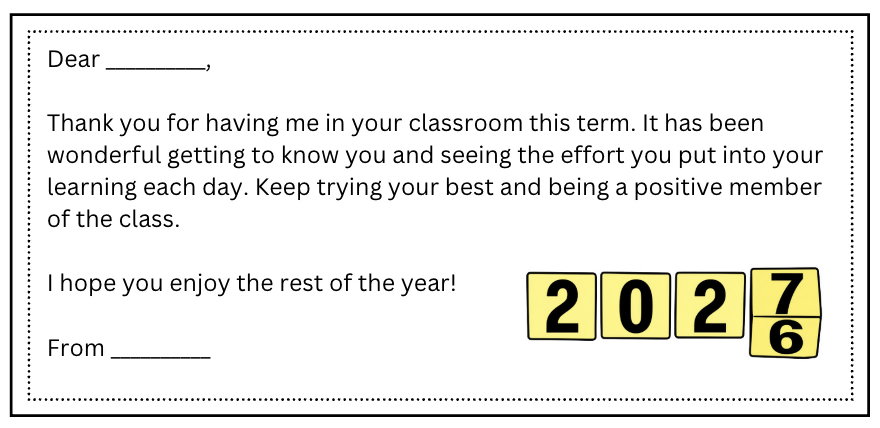 End of Year Thankyou Cards