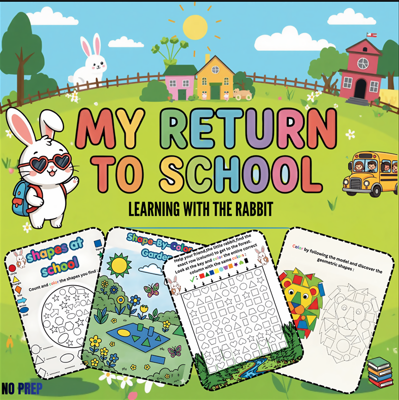 My Return to School Learning Activities & Worksheets | Back to School Fun Activity Pack for Kids
