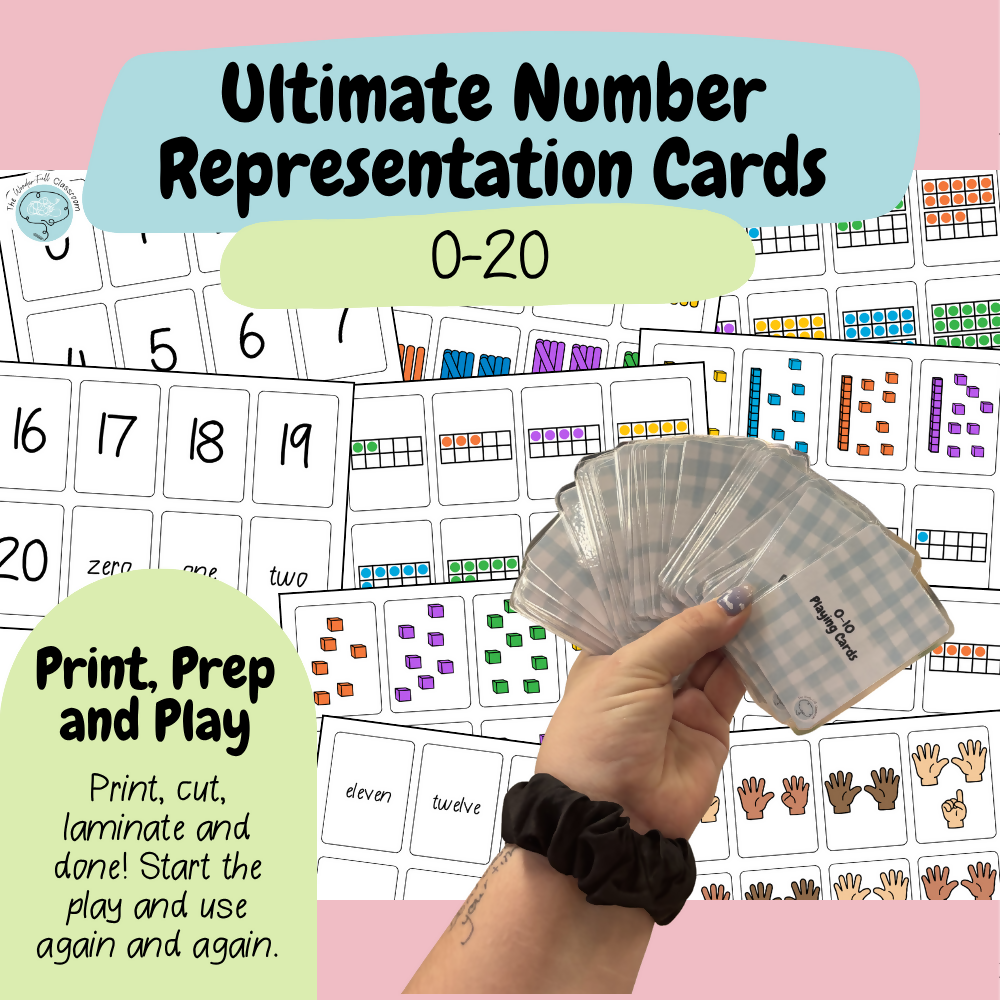 Number Sense Maths Games 0–20 | Foundation | Print & Play Cards
