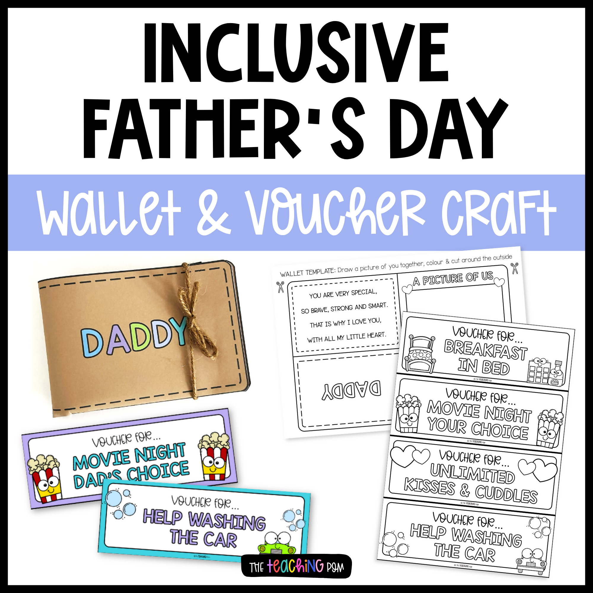 Inclusive Father's Day Wallet & Vouchers Craft Activity