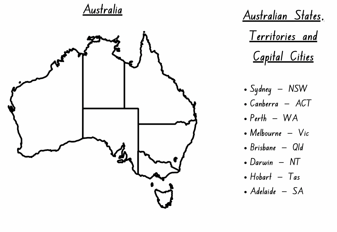 Australia: States, Territories & Capital Cities Map Pack | Australian Map | Australian Geography States, Territories & Capital | Worksheet | Assessment Task