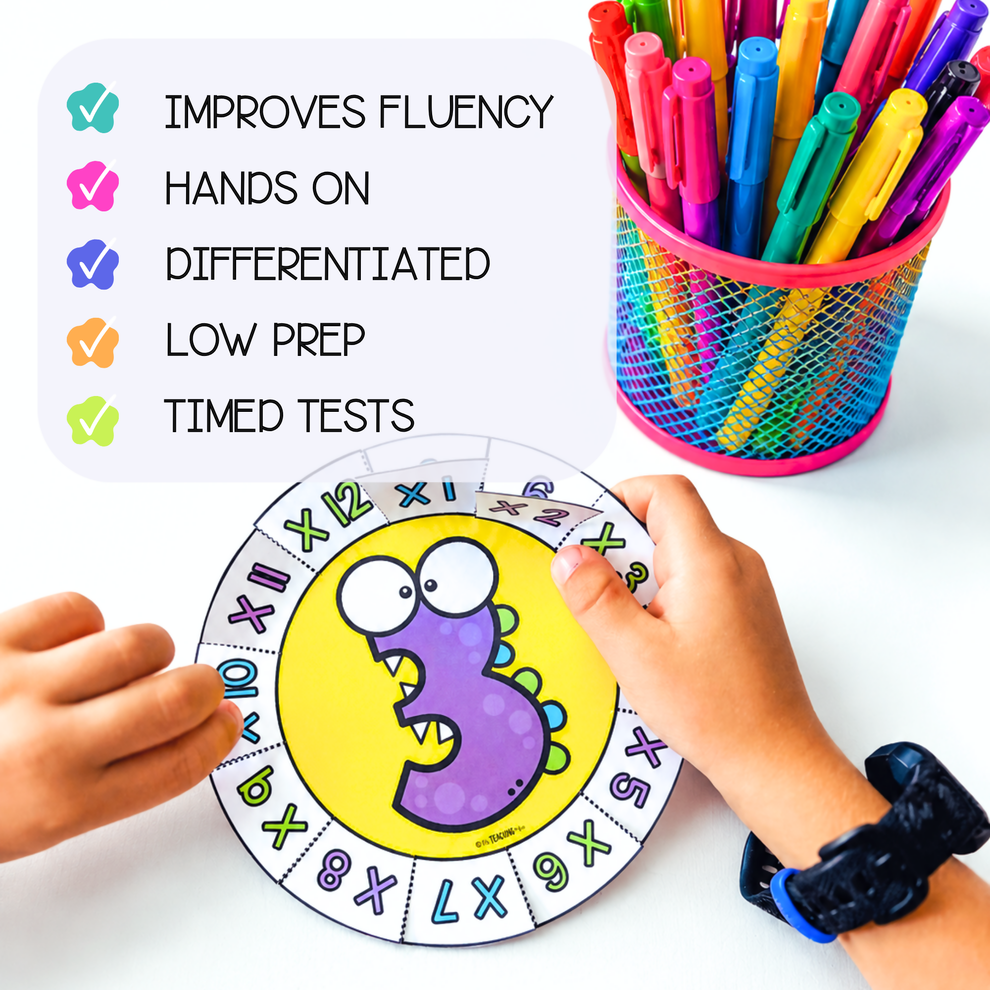 Multiplication Wheels | Times Tables Craft Activity | Year 3 & Year 4 Maths