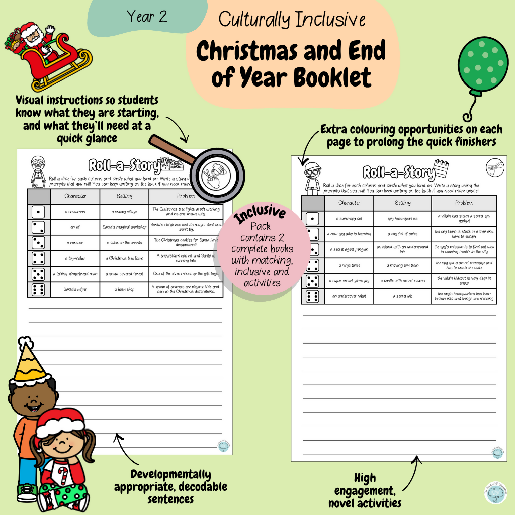 Year 2 - Culturally Inclusive Christmas and End of Year Booklet