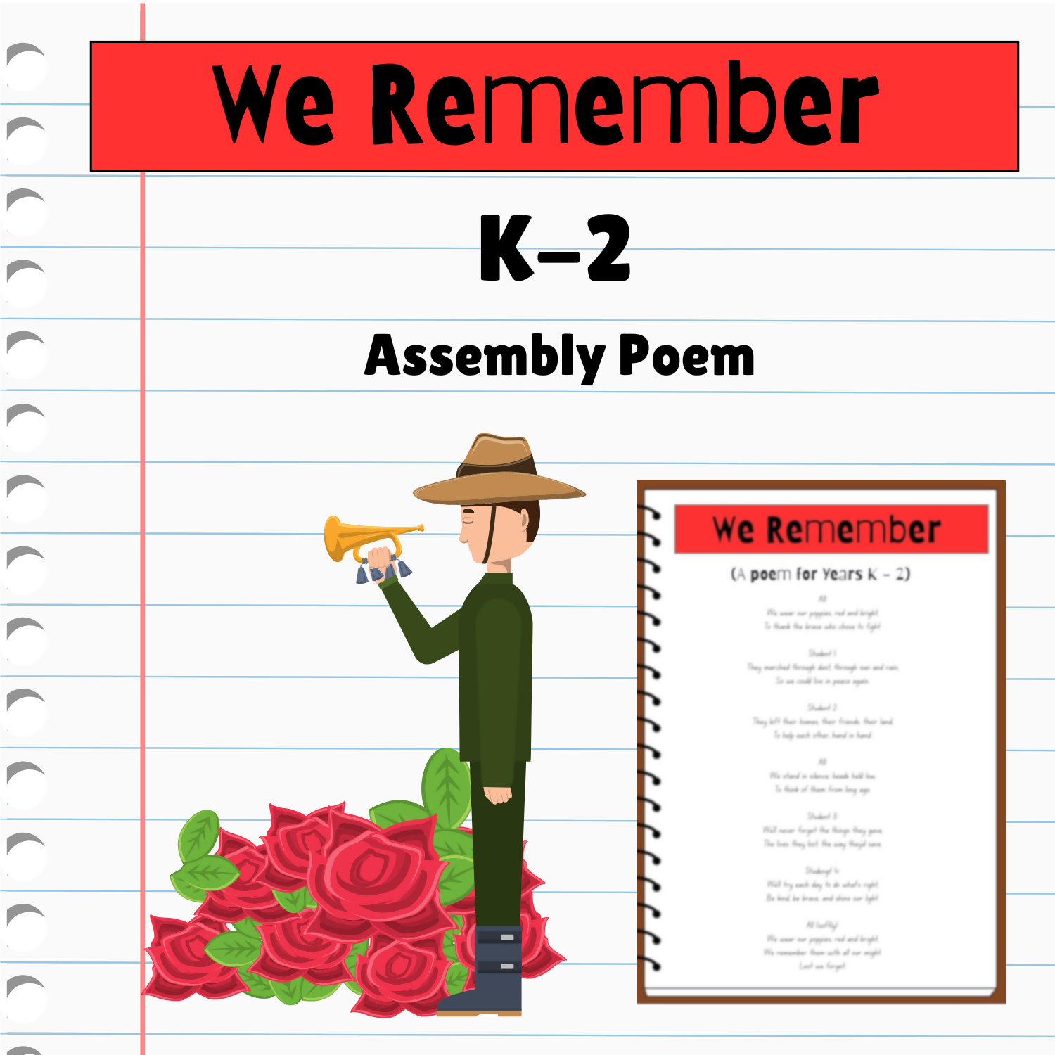 ANZAC Day Poem – “We Remember” (Kindy–Year 2 Assembly Performance)