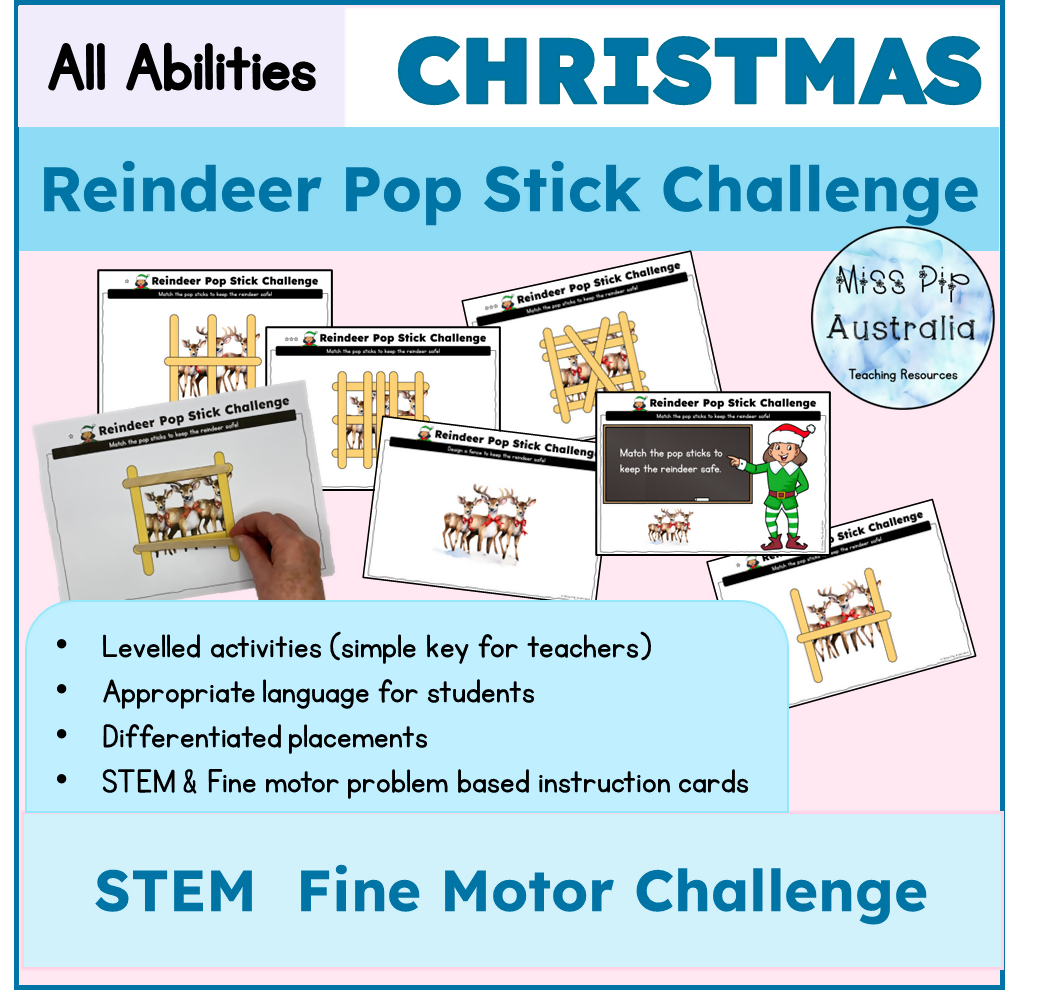 Christmas Fine Motor | STEM Challenge | Task Box | Australian Curriculum