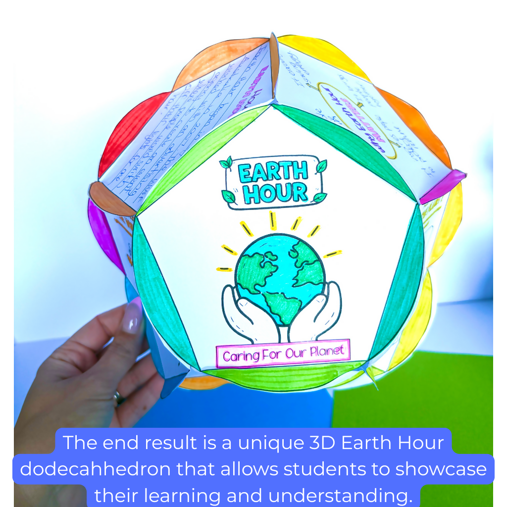 Earth HOUR Docecahedron 3D Craft